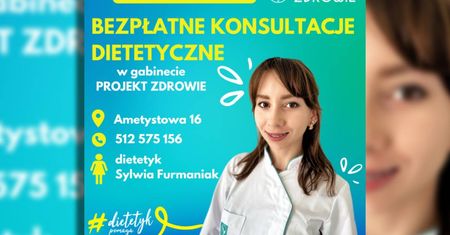 Bezpłatne konsultacje z dietetykiem w Projekt Zdrowie Lublin Ametystowa w ramach akcji  „Dietetyczne konsultacje — także w wakacje!”