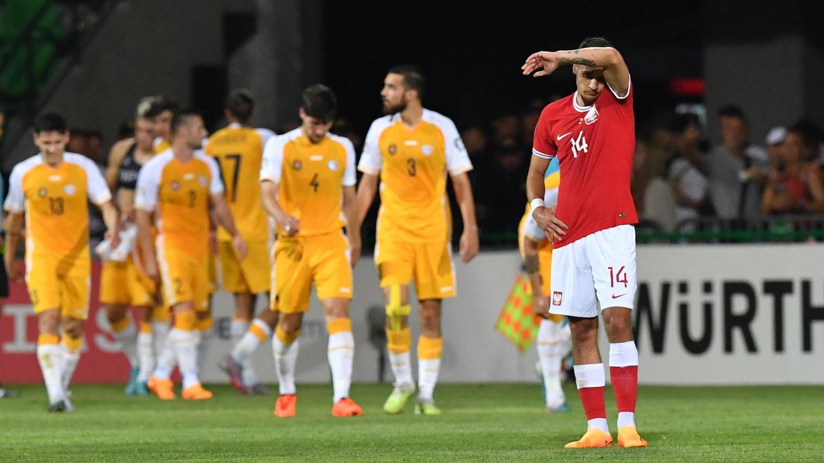 Zdjęcie okładkowe artykułu: PAP / Piotr Nowak / Na zdjęciu: reprezentanci Mołdawii świętują gola w meczu z Polską