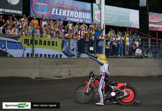 Dawid Stachyra był liderem swojej drużyny podczas meczu w Grudziądzu.