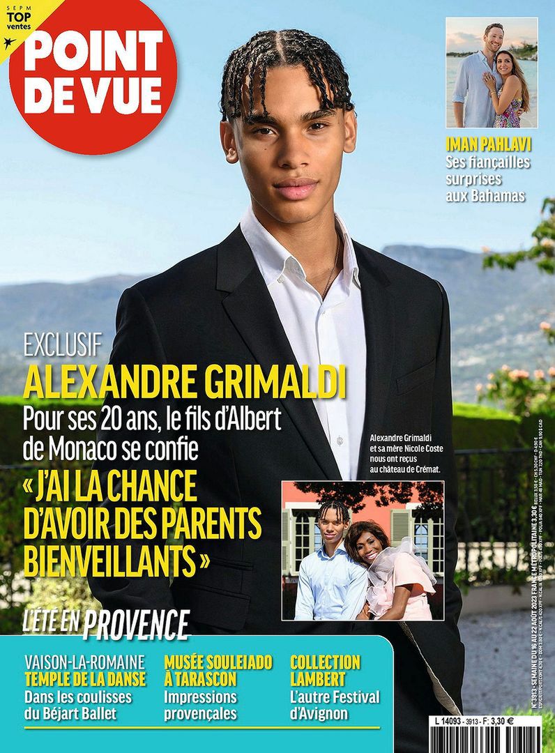 Syn księcia Alberta na okładce magazynu "Point de Vue".