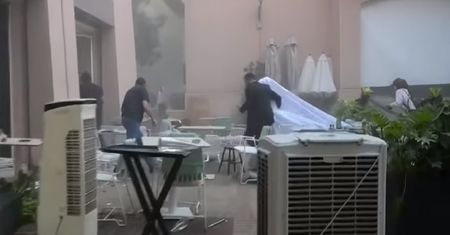 Wybuch w Bejrucie. Akurat trwała sesja pary młodej. Panna młoda w panice
