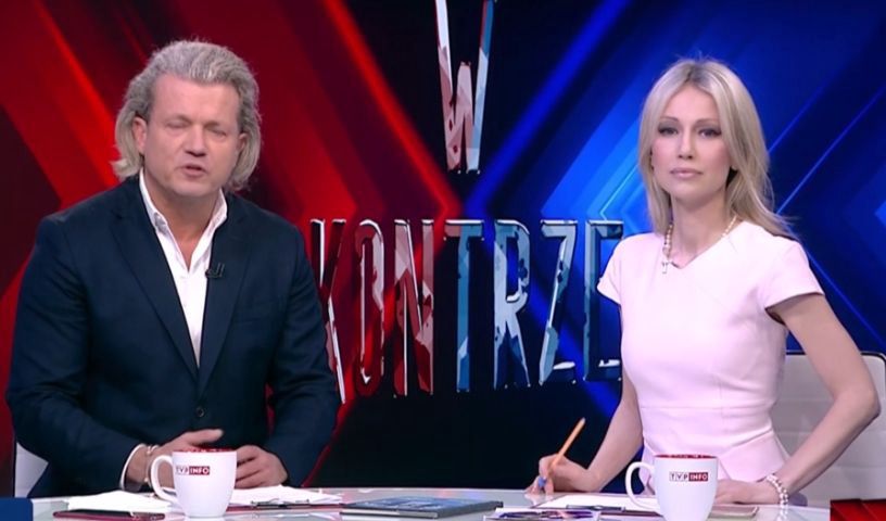 Jarosław Jakimowicz i Magdalena Ogórek na antenie programu "W kontrze"