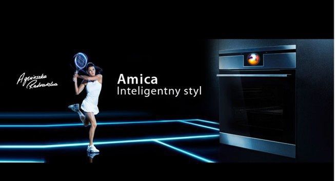 Agnieszka Radwańska reklamuje piekarniki Integra Smart marki Amica (wideo)