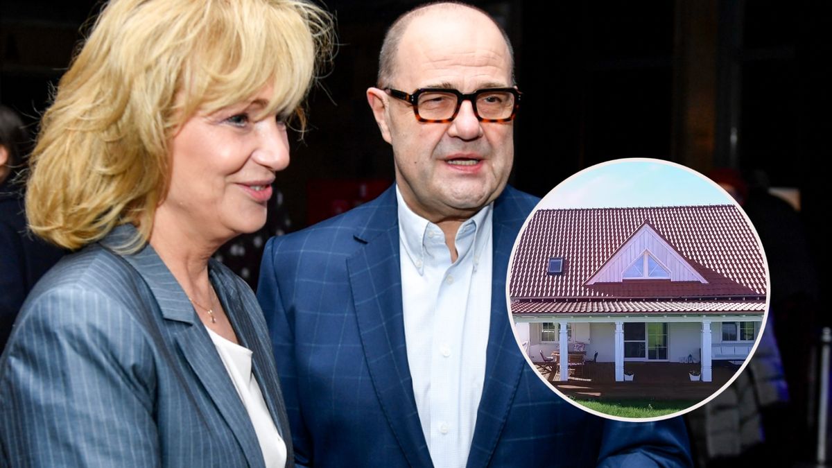 Katarzyna i Cezary Żak mają ogromną willę na Mazurach