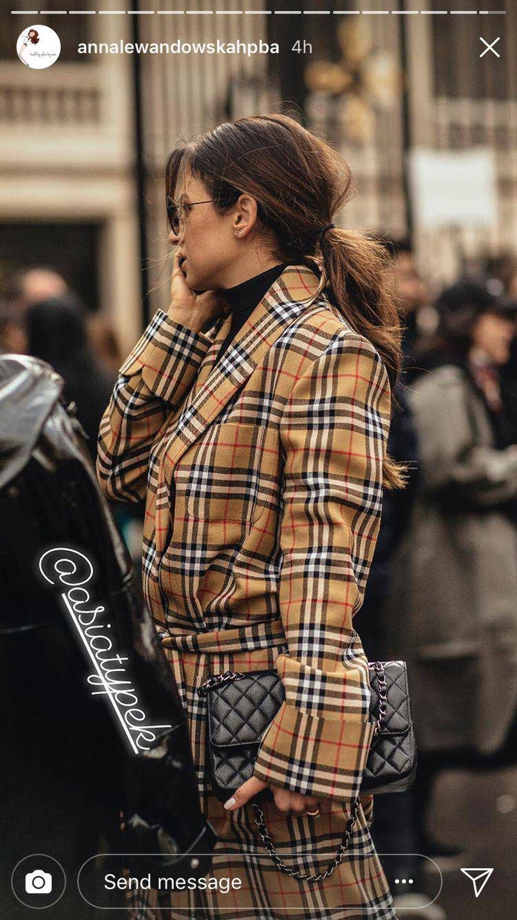 Anna Lewandowska na Paris Fashion Week