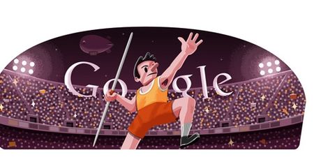 Londyn 2012. Rzut oszczepem według Google