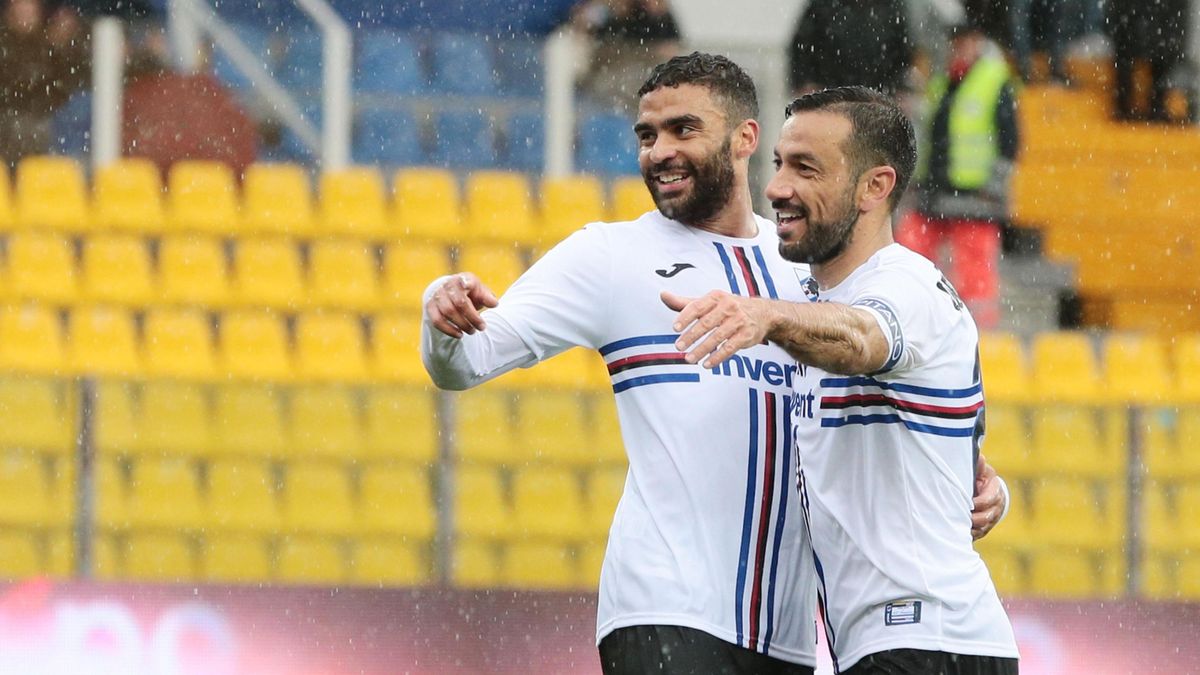 Gregoire Defrel (z lewej) oraz Fabio Quagliarella (z prawej)