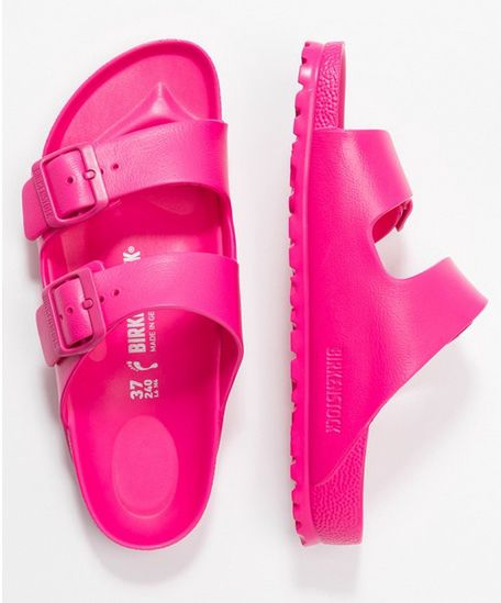 Birkenstock Pink Sliders buty
