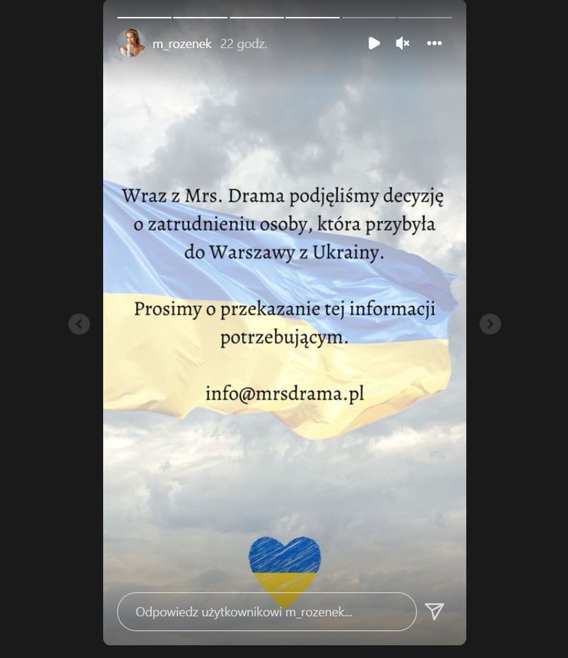 Małgorzata Rozenek zatrudni jedną z Ukrainek, które uciekły przed wojną