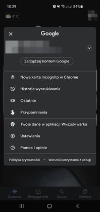 Ustawienia Asystenta w aplikacji Google