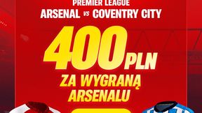 Szalona promocja. 400 zł bonusu za wygraną Arsenalu z beniaminkiem