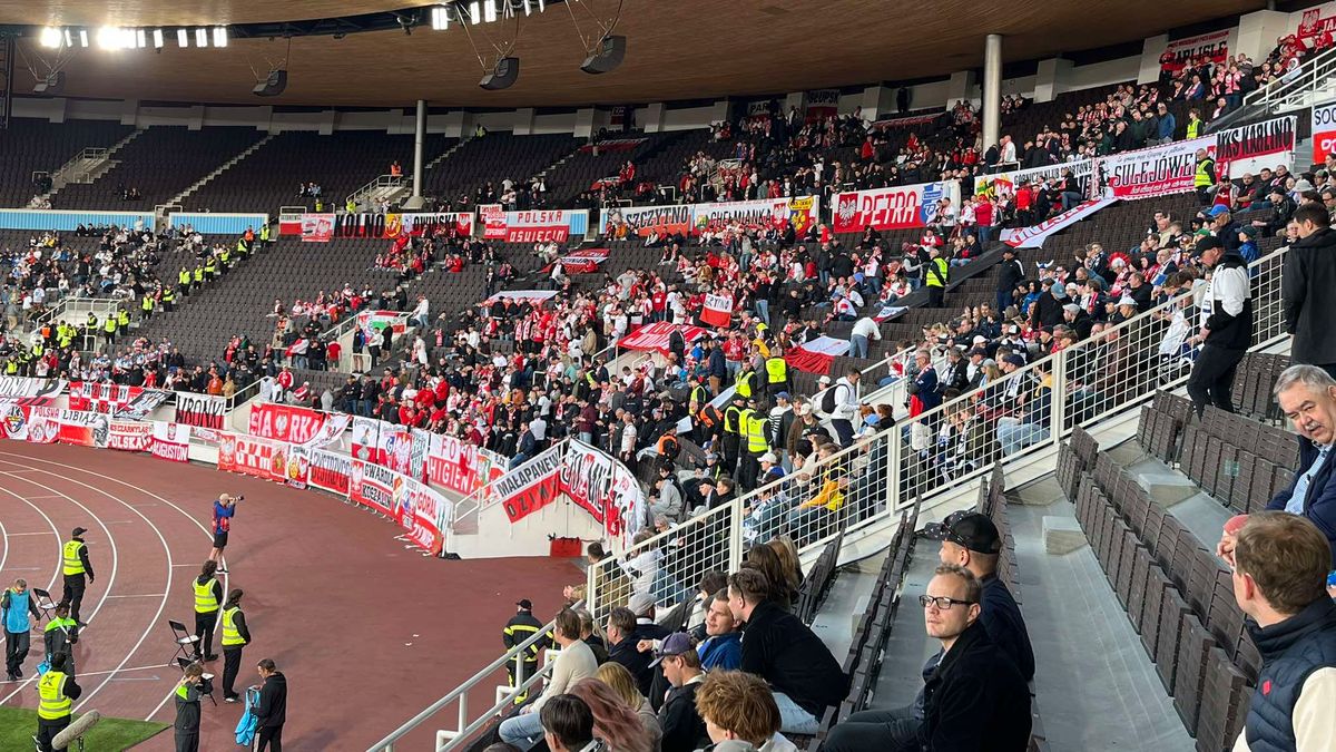 WP SportoweFakty / Mateusz Skwierawski / Na zdjęciu: kibice reprezentacji Polski w Helsinkach