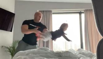 Burneika pokazał "hardkorowe zabawy" z dziećmi