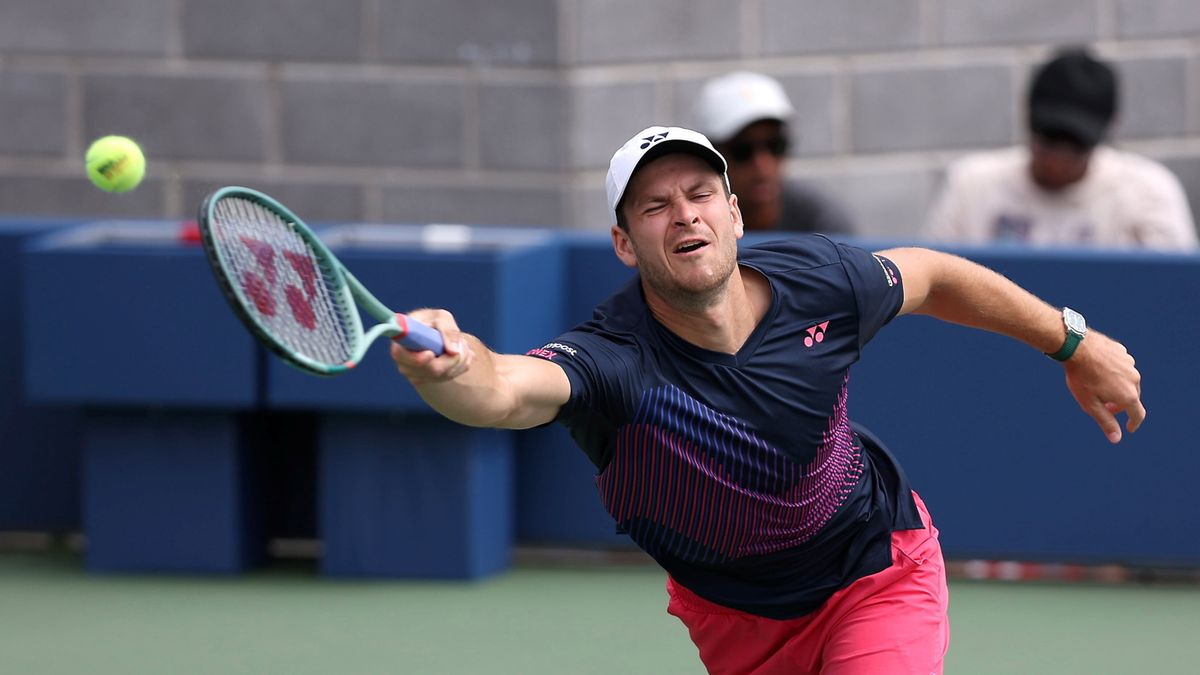 PAP / Marcin Cholewiński / Hubert Hurkacz w US Open w 2024 roku