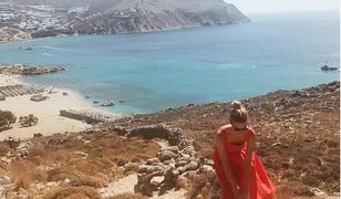 Kasia Tusk na greckiej wyspie