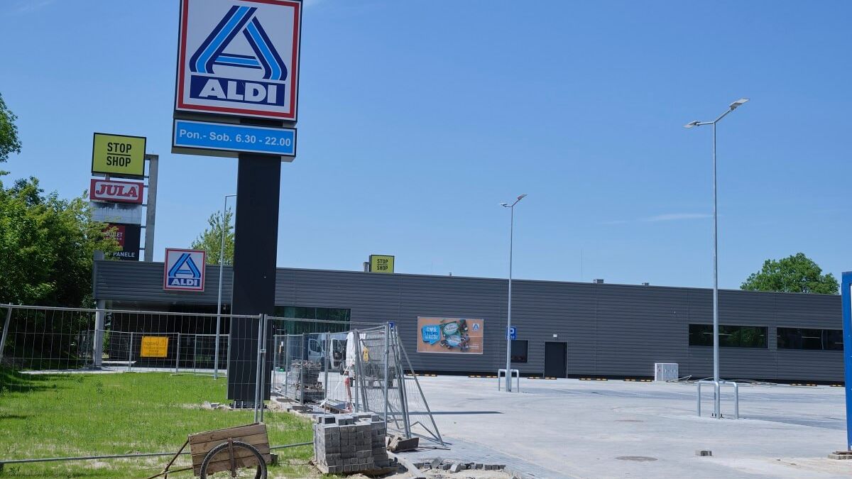 ALDI przy ul. Gospodarczej w Lublinie