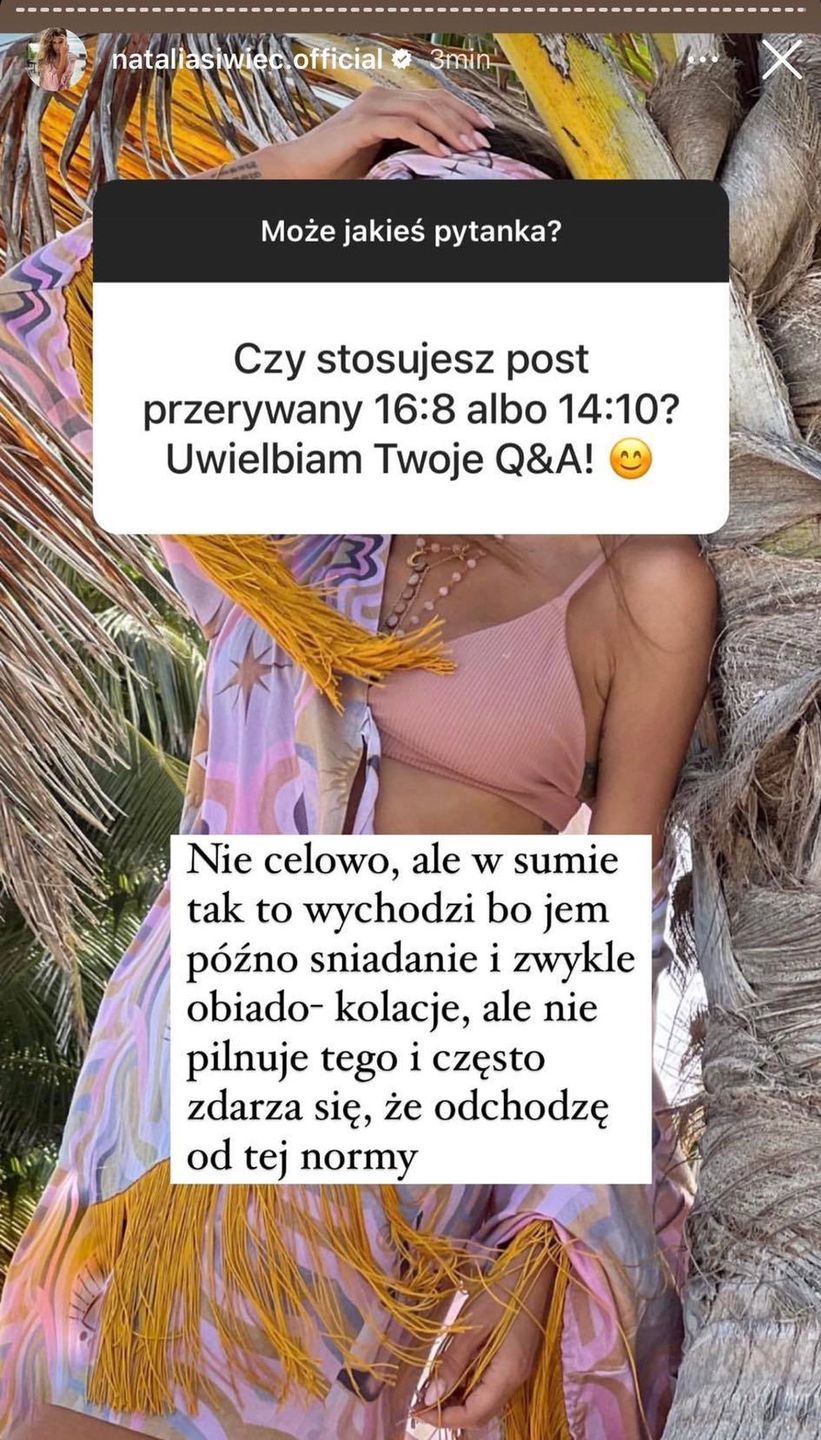 Natalia Siwiec odpowiada na pytania o dietę i głodówki 