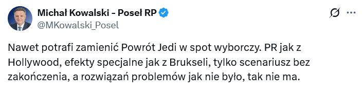 Komentarz do wpisu Tuska