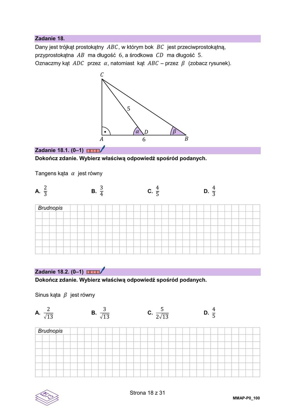 Arkusz z matematyki: Matura 2025