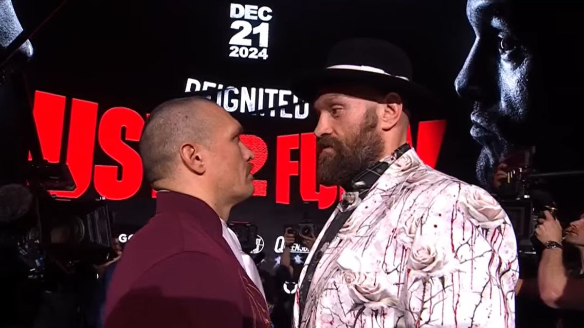 YouTube / TNT Sports Boxing / Na zdjęciu: Ołeksandr Usyk i Tyson Fury