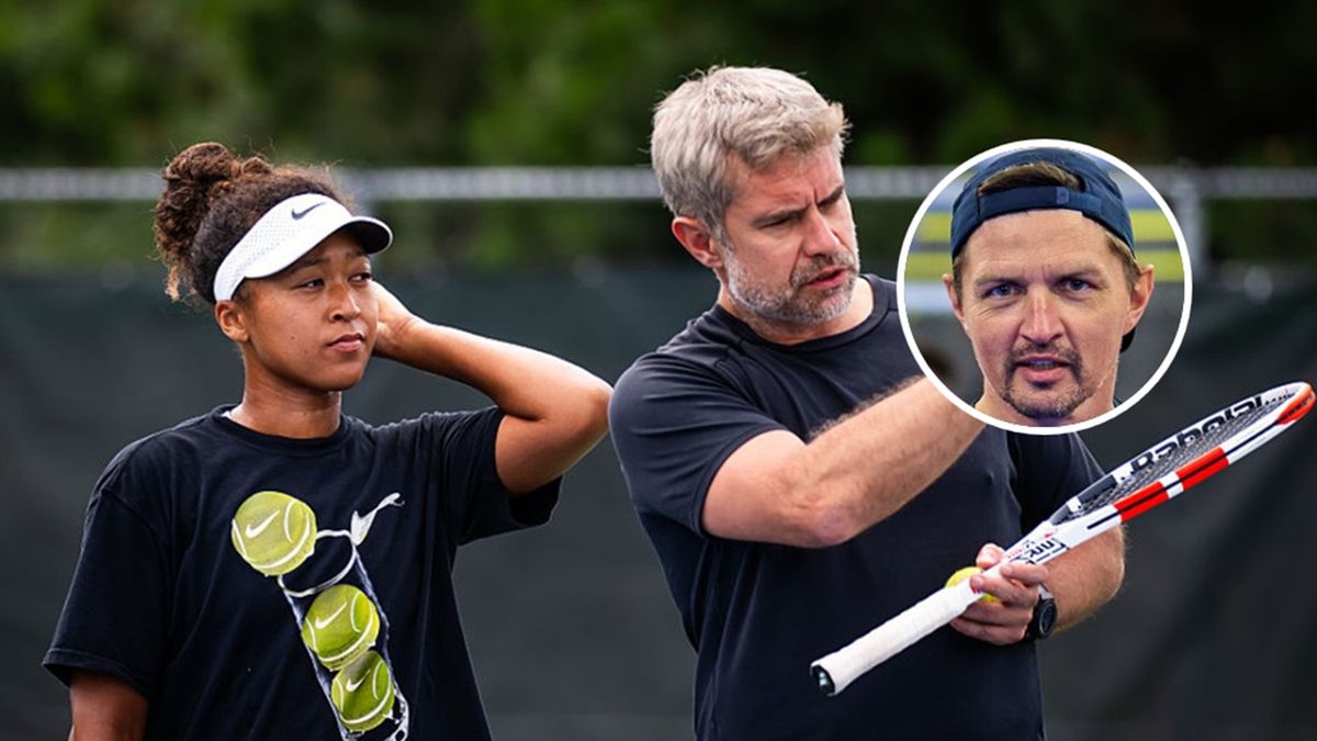   / Robert Prange/Getty Images / Na zdjęciu: Naomi Osaka i Tomasz Wiktorowski oraz Tomasz Smokowski (w kółeczku)