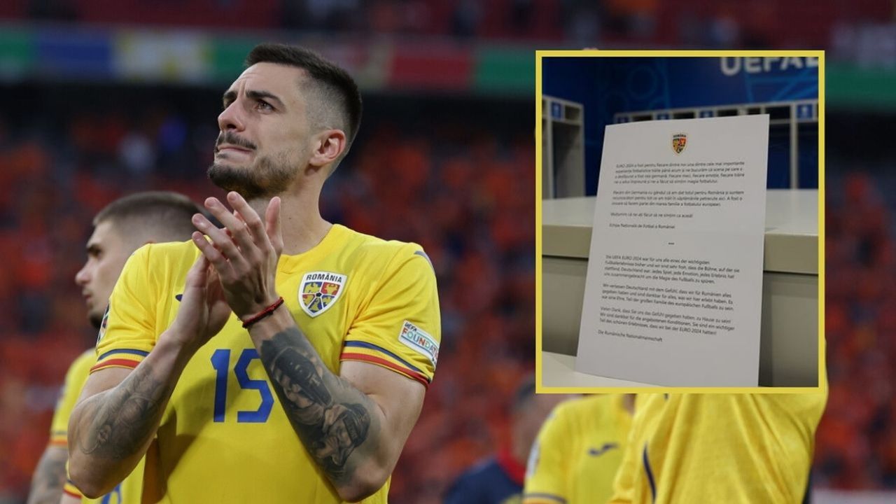 The Romanians made a nice gesture for the hosts after the match.