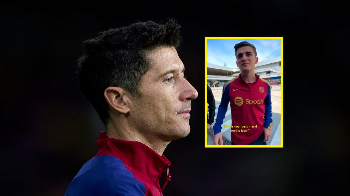 Zdjęcie okładkowe artykułu: Getty Images / Manuel Queimadelos/Quality Sport Images/X/FC Barcelona / Na zdjęciu: Robert Lewandowski i Gavi w ramce