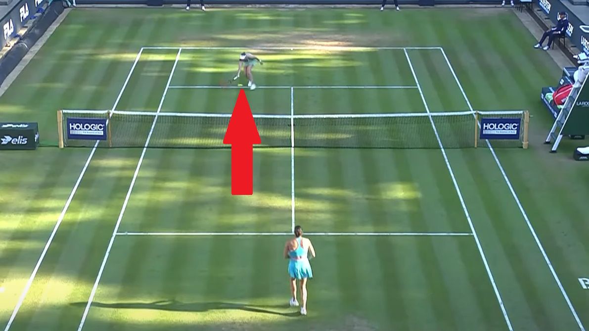 YouTube / WTA / Aryna Sabalenka miała dużo szczęścia przy piłce meczowej