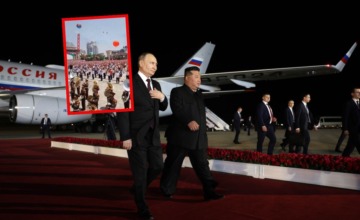  Tak przywitano Putina. Spływają nagrania z Korei Północnej
