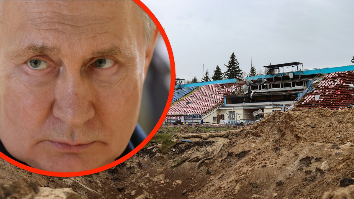 Zdjęcie okładkowe artykułu: Getty Images / Anatolii Siryk/Ukrinform/NurPhoto oraz Contributor / Władimir Putin - mimo zburzenia wielu obiektów (na zdjęciu stadion w Czernihowie - nie zniszczył ukraińskiego sportu