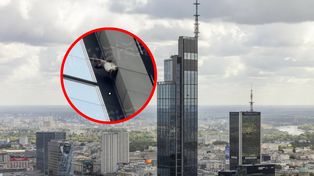 Wspiął się na Varso Tower. Czekała na niego policja
