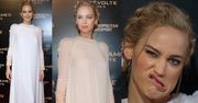 Jennifer Lawrence na premierze... w sukni ślubnej? (ZDJĘCIA)