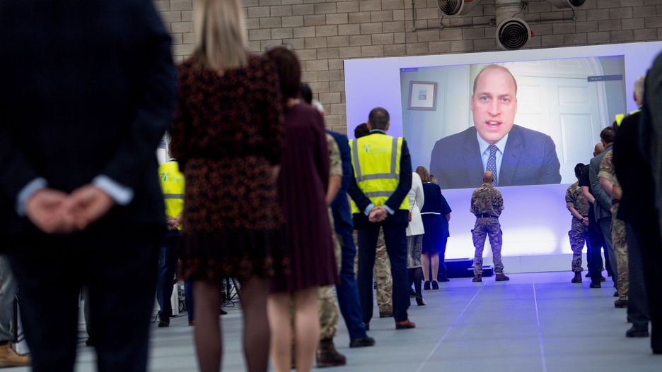Książę William otworzył szpital dla zakażonych koronawirusem