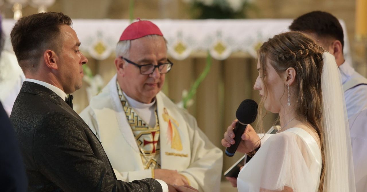 Ślub na 44. Kieleckiej Pieszej Pielgrzymce na Jasną Górę