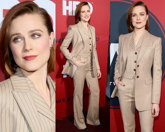 Evan Rachel Wood pozuje w garniturze za 10 tysięcy