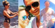 Rozenek w bikini i Majdan w mokrej koszulce na wakacjach (ZDJĘCIA)