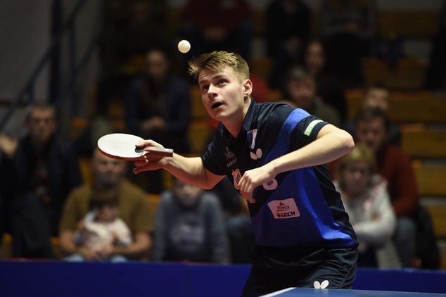 Artur Grela podczas meczu