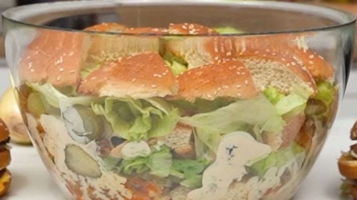 Przepis na sałatkę Big Mac 