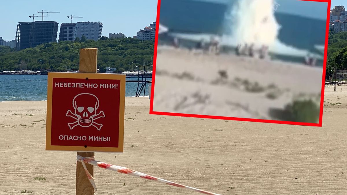 Eksplozja na plaży w obw. odeskim 