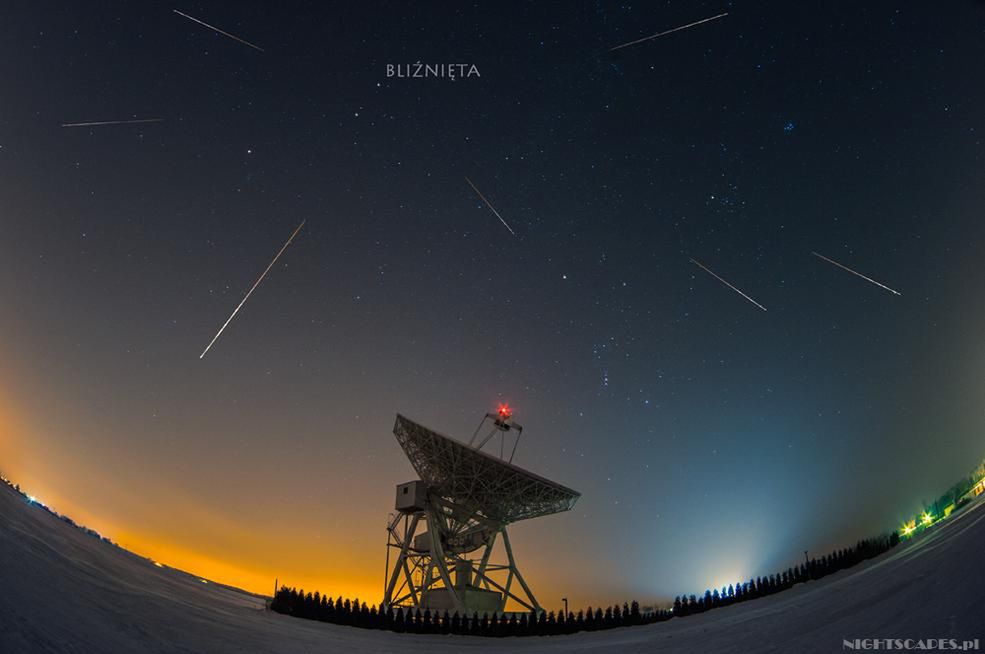 Najlepsze zdjęcia grudniowego deszczu meteorów