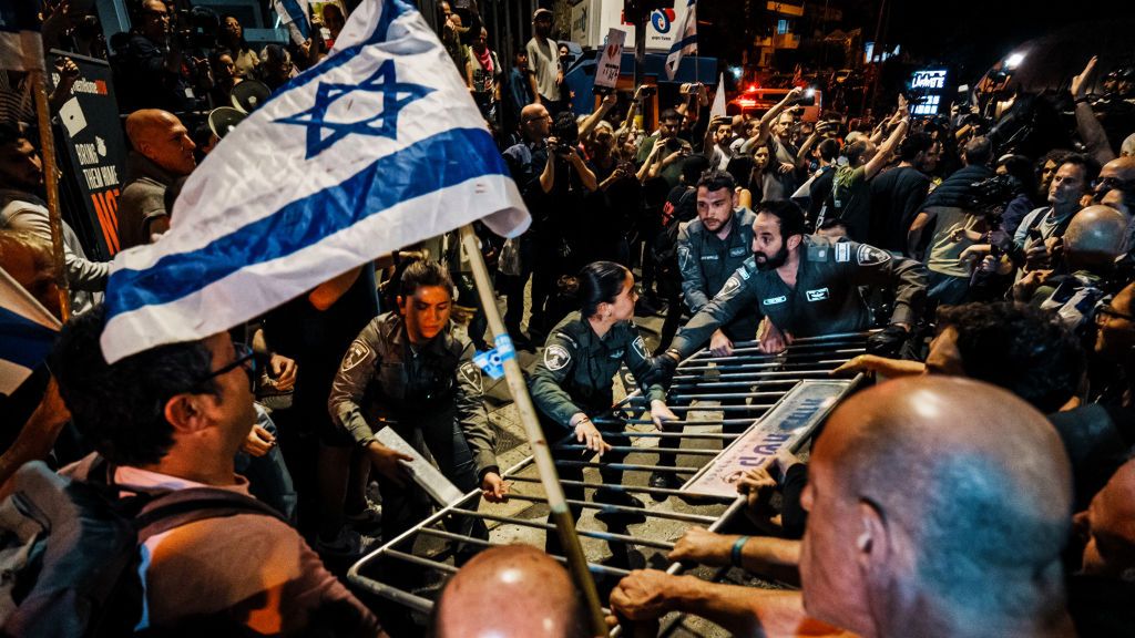 Zdjęcie okładkowe artykułu: Getty Images /  / Na zdjęciu: protesty w Izraelu