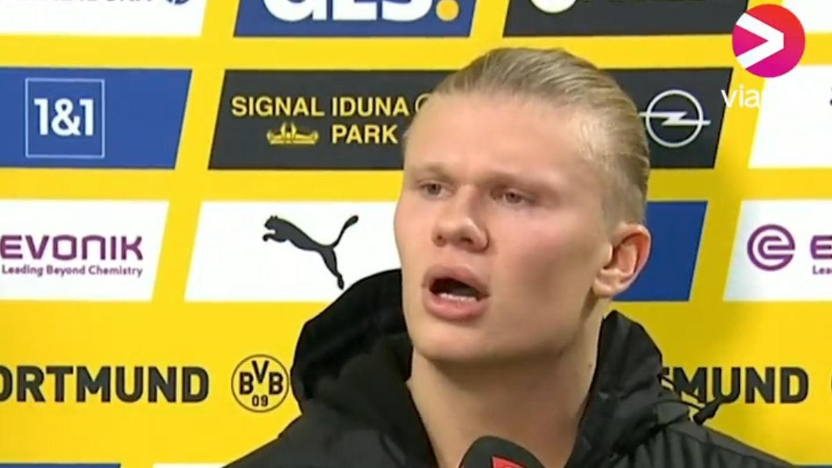 Erling Haaland (Borussia Dortmund) w wywiadzie po meczu z SC Freiburg