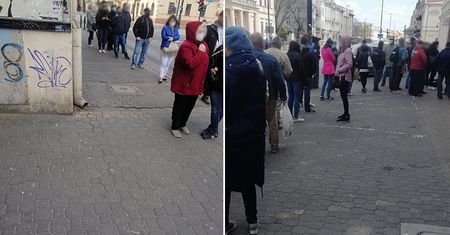 Lublin: Awaria bankomatów Pekao SA. Klienci ustawili się w długiej kolejce do banku