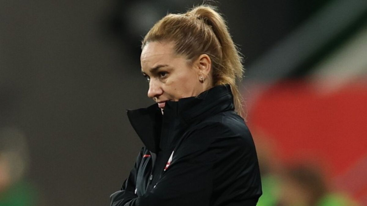 PAP / Adam Warżawa / Na zdjęciu: Trenerka reprezentacji Polski Nina Patalon podczas towarzyskiego meczu piłkarskiego z Holandią