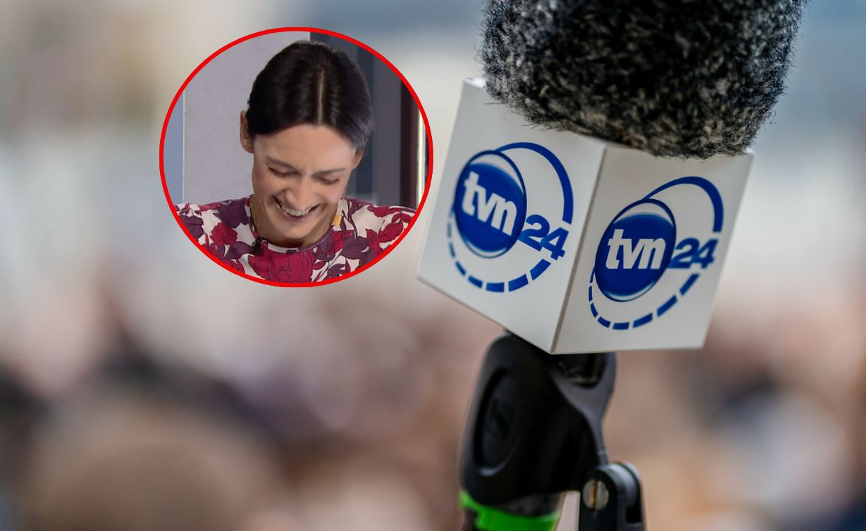 Przerwany serwis w TVN24. Dziennikarka nie mogła przestać się śmiać