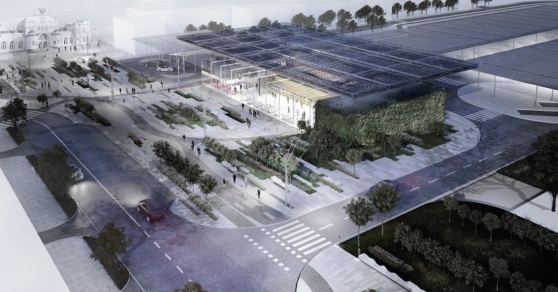 Wizualizacja Dworca Metropolitalnego w Lublinie