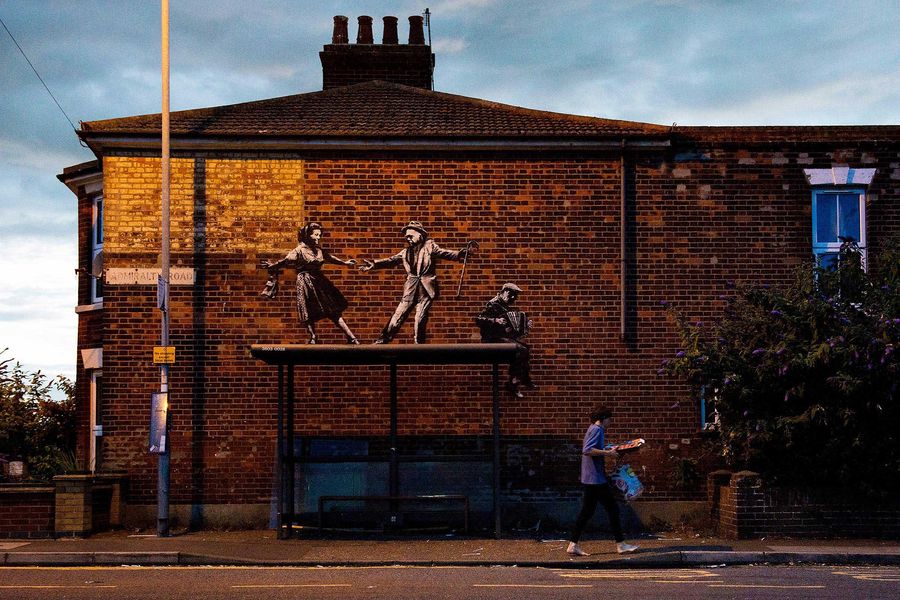 Nowe prace Banksy'ego odkryte w Wielkiej Brytanii 