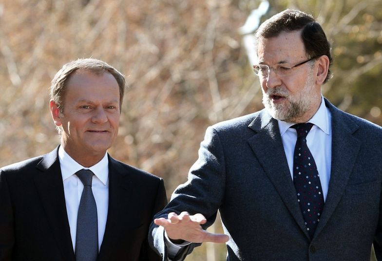 Donald Tusk i hiszpański premier Mariano Rajoy