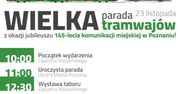 Poznań: Składy z Warszawy i Krakowa. 145-lecie komunikacji miejskiej