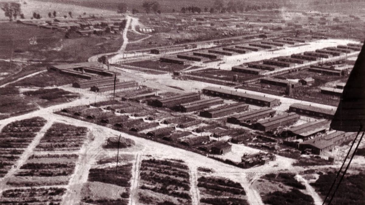 Obóz Majdanek z lotu ptaka